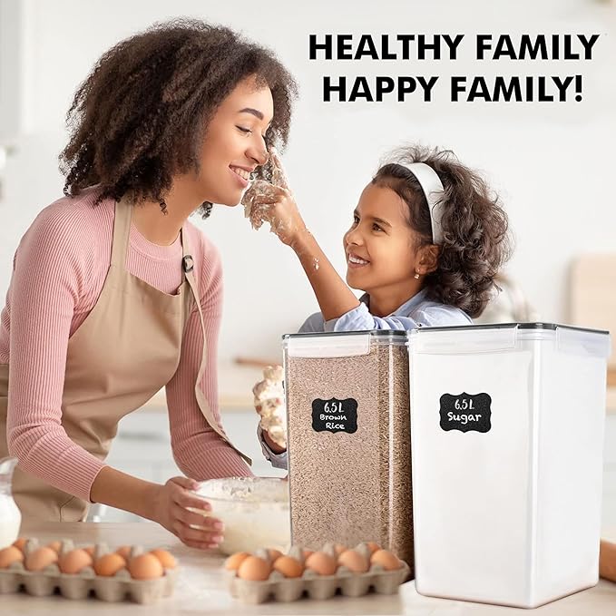 WHITE FEATHER SUPPLIES 2 PC Large Food Storage Containers