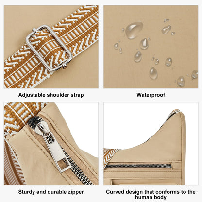CLUCI Travel Purses for Women, Waterproof Nylon Crossbody Bags for Woman Trendy, Anti Theft Shoulder Handbags for Ladies