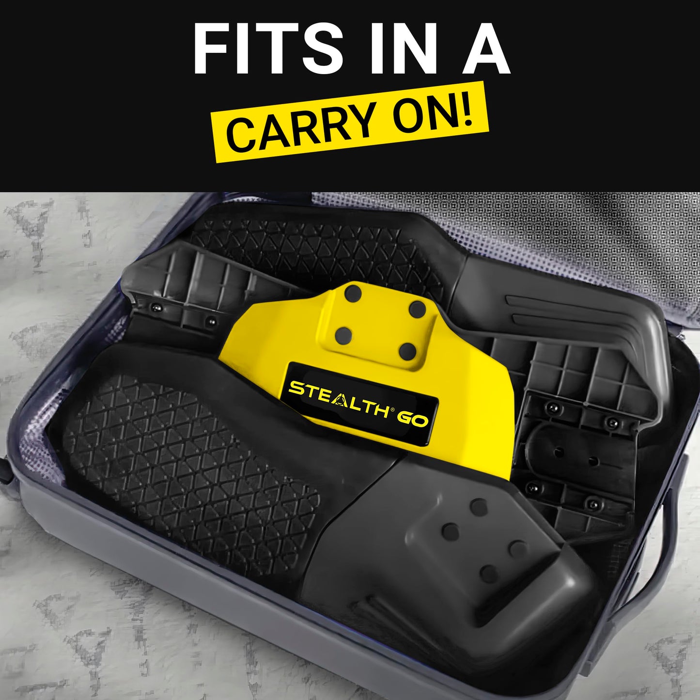 STEALTHGO + Portable Plank Board Core Trainer - Turn Fitness Into a Fun Game - Get Strong Sexy Abs and Lean Core Playing Games On Your Phone; Free iOS/Android App; 4 Free Mobile Games Included;