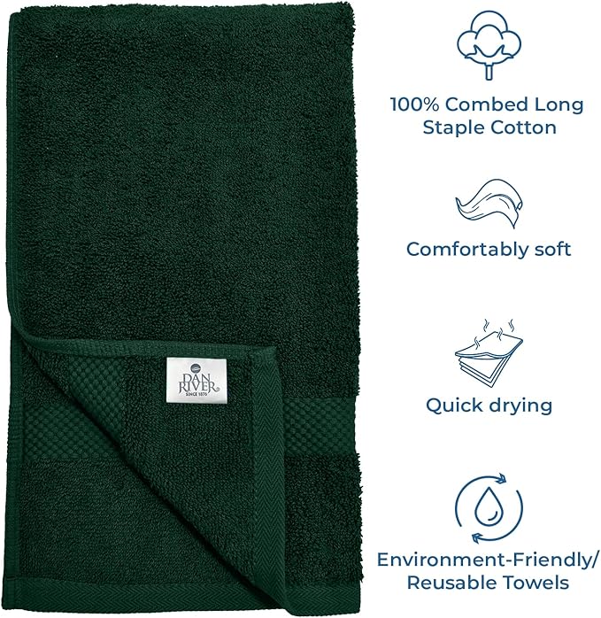 DAN RIVER 6-Pack Premium Hand Towels