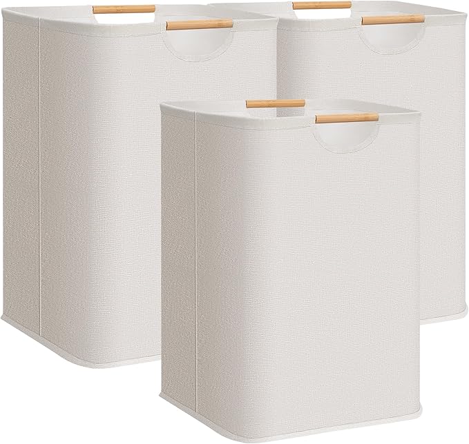 STORAGE MANIAC 3-Pack Large Laundry Hamper, 100L Collapsible Laundry Basket