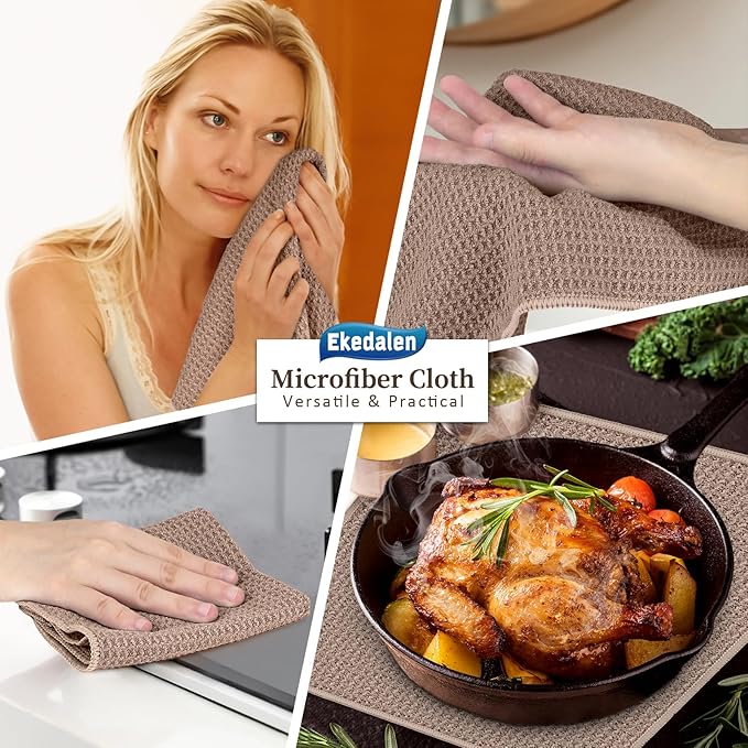 Microfiber Cleaning Cloth Waffle Weave