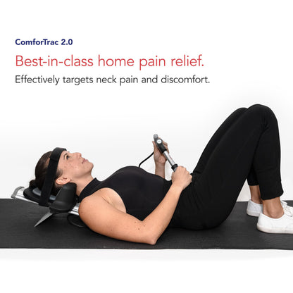 ComforTrac-Deluxe Home Cervical Traction Kit 2.0, Neck Therapy, Discomfort Relief, Relieve Cervicalgia, Degeneration of Disc, Spondylosis, and More, Carrying Case Included