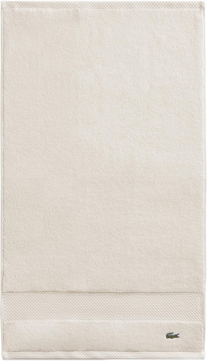 Lacoste Heritage 100% Supima Cotton Hand Towel, Premium Super Soft Bath Towel
