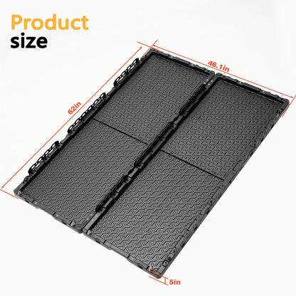 KOKSHELY Heavy-Duty Dual-Wall Sliding Truck Bed Cargo Tray with Wheels, Truck Bed Slide-Out Truck Bed Cargo Tray for Long Beds, Truck Bed Organizer Tray, Fits Most Full-Size Pickups