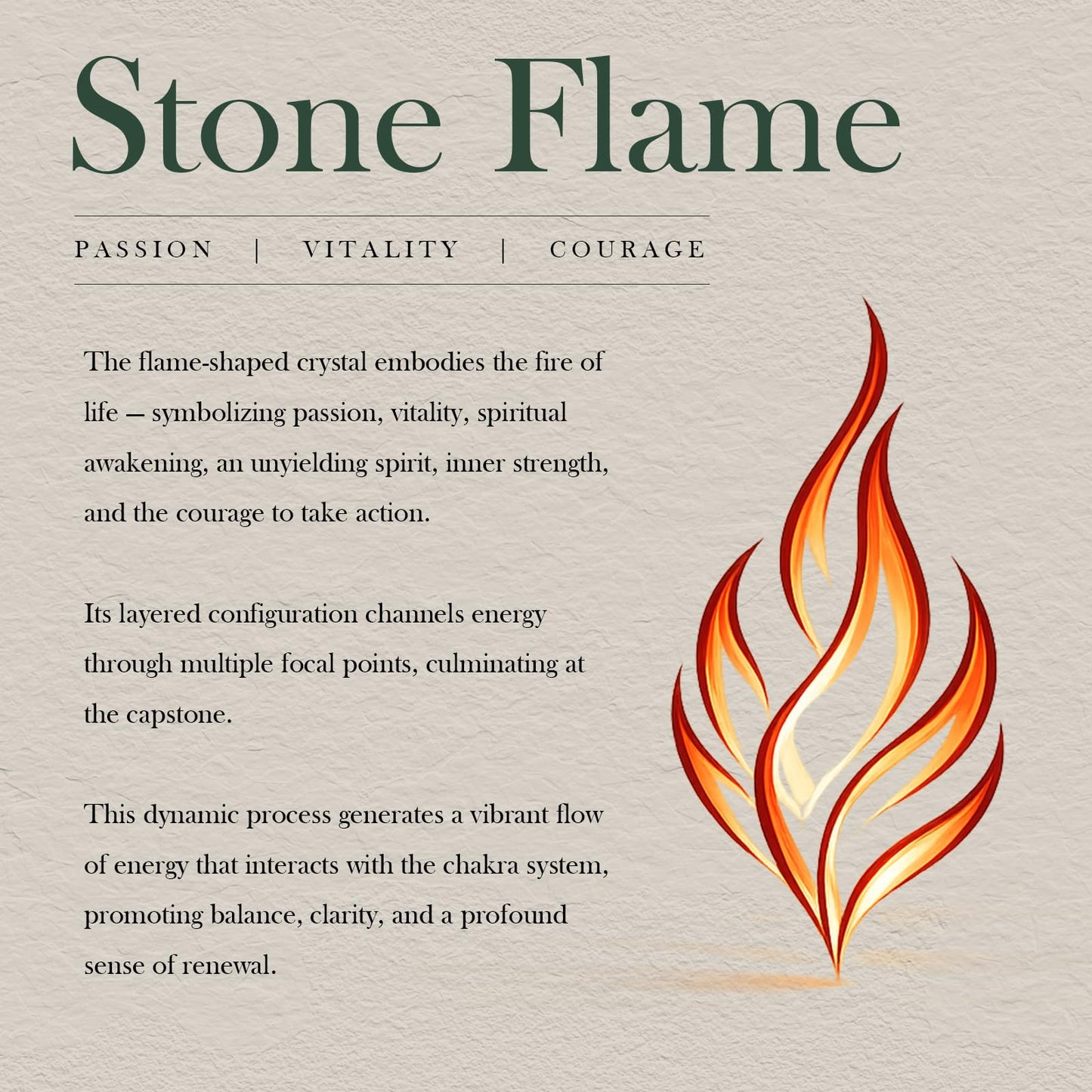 mookaitedecor Natural Ocean Jasper Crystal Flame Tower Standing Torch Point Flame Shaped Stone Towers Obelisk Reiki Energy Meditation Home Decor, 1.1-1.32 LB