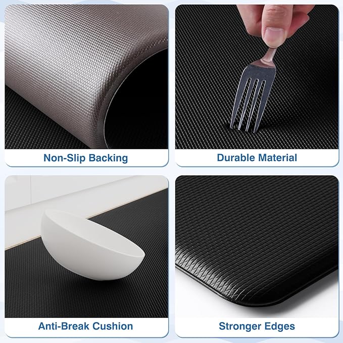 StepRite Kitchen Mats, Cushioned Anti Fatigue Kitchen Mats