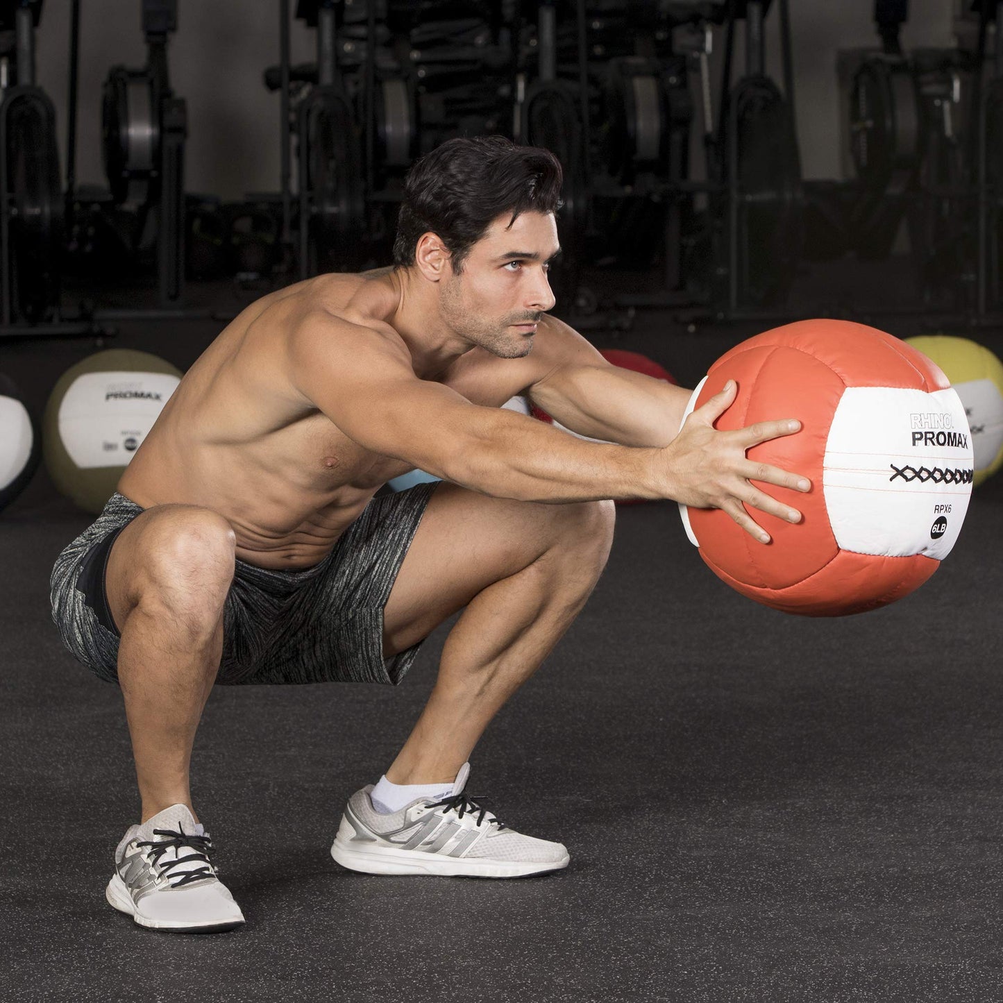 Champion Sports RPX10 Rhino Promax Slam Balls, 10 lb, Soft Shell with Non-Slip Grip, Medicine Wall Exercise Ball for Weightlifting, Plyometrics, Cross Training, & Home Gym Fitness