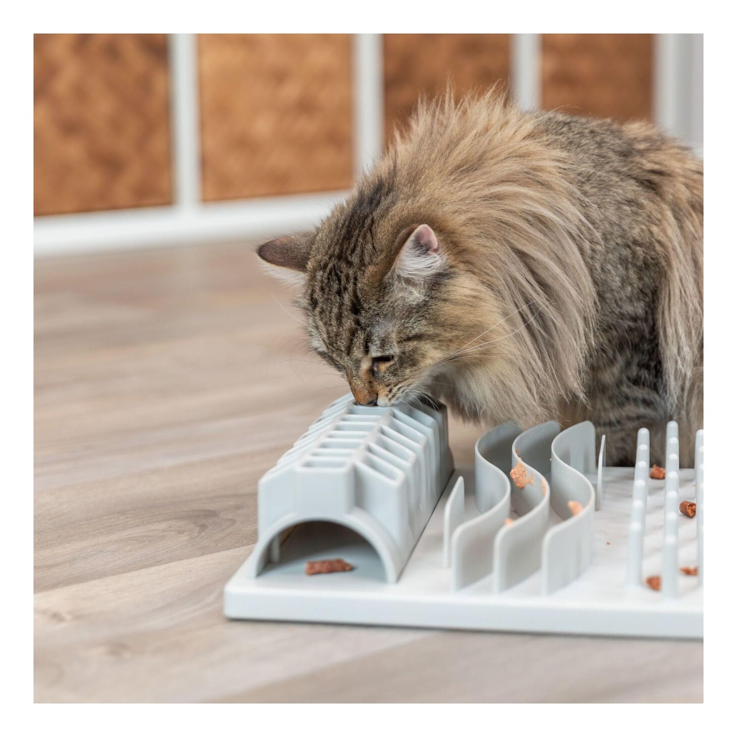 TRIXIE Fun Board Strategy Game for Cats, Puzzle Toy, Treat Dispenser, Interactive Play, Mental Stimulation