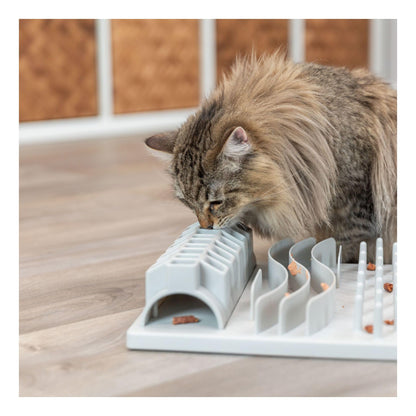 TRIXIE Fun Board Strategy Game for Cats, Puzzle Toy, Treat Dispenser, Interactive Play, Mental Stimulation