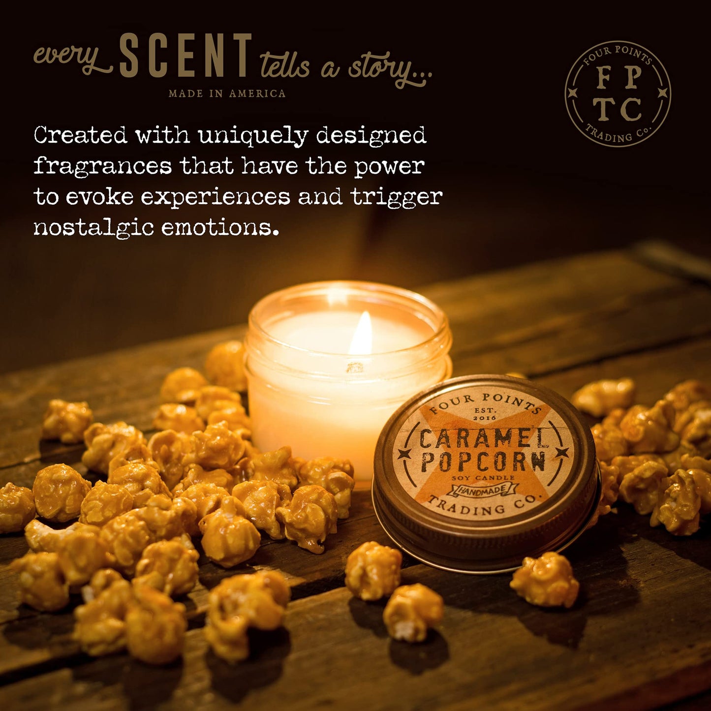 Peanut Butter Scented Candle, 4 Oz. Handcrafted Soy Wax Candles for Men & Women, Fragrant Aromatherapy Candle with Jar, Unique Room Scents, Relaxing Home Essentials for Mom, Daughter or Friend