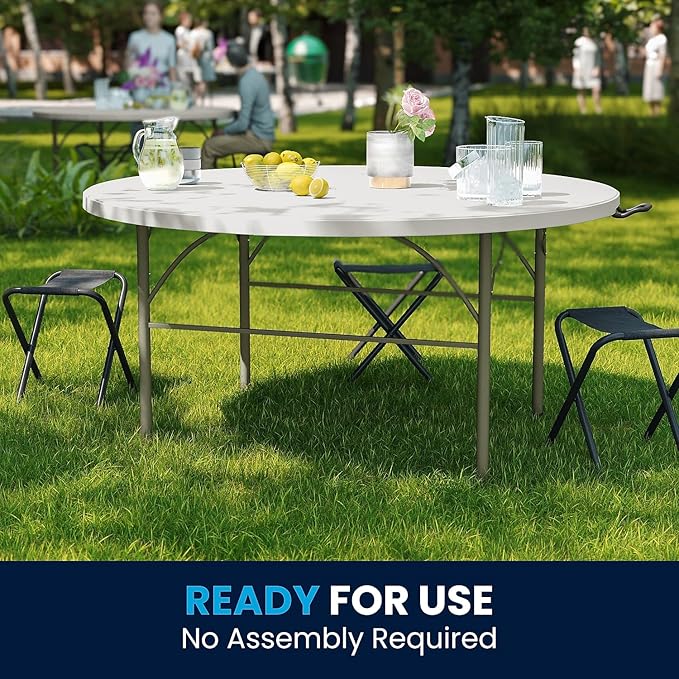 Flash Furniture Scarborough 5' Round Plastic Folding Table