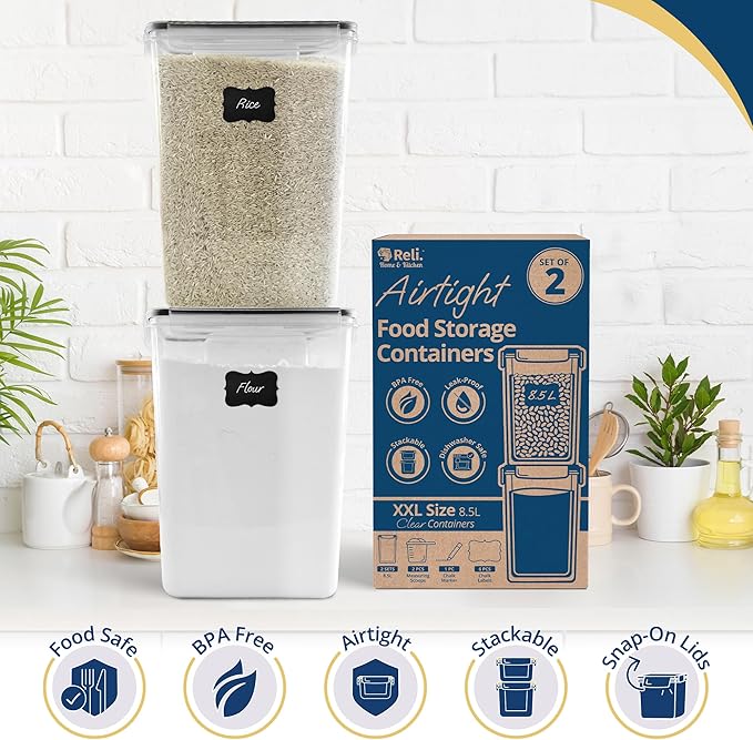 Reli. 8.5L Airtight Food Storage Containers