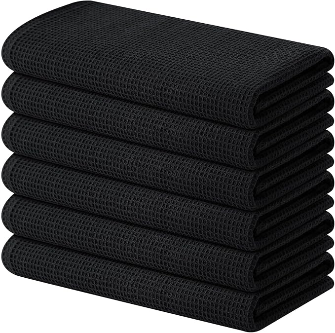 Homaxy 100% Cotton Waffle Weave Kitchen Towels