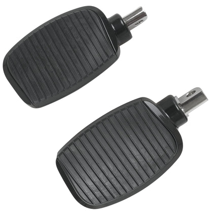 SWESGI Motorcycle Passenger Mini Board Floorboards Footpegs Pedals Footrests Highway Pegs with Anti-Slip Rubber Universal for Harley Davidson Dyna Touring Honda Suzuki Yamaha Triumph (Black)