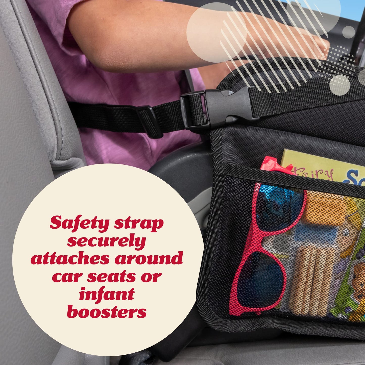 Lusso Gear Kids Travel Tray for Toddler Car Seat, Travel Tray for Kids Car Seat, Lap Tray for Airplane, Travel Desk Essential Accessories, Carseat Table Tray for Kids Road Trip Activities (Black)