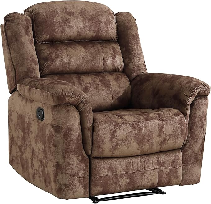 EBELLO Manual Recliner Chair, Soft Fabric Recliner Sofa