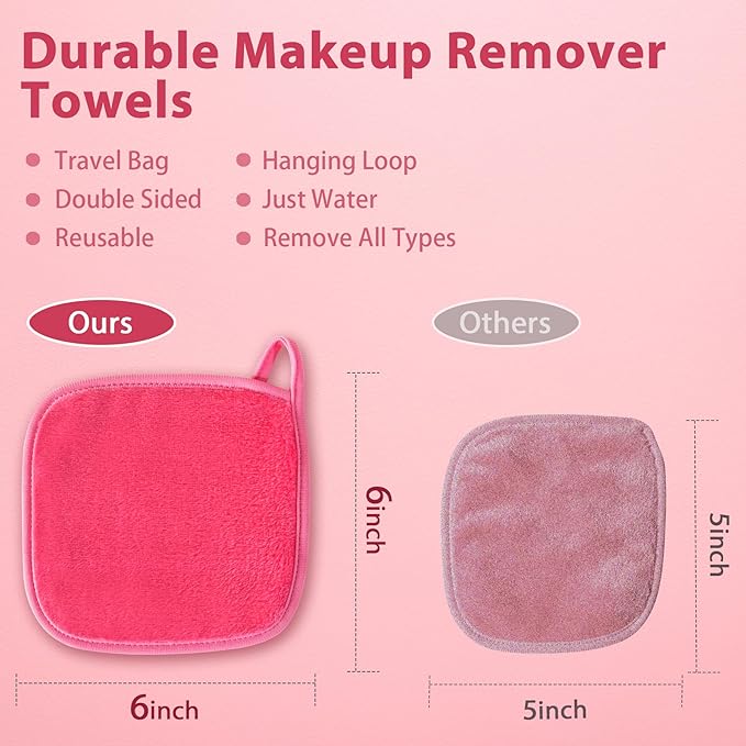 Makeup Remover Cloth, Makeup Remover Pads Microfiber Face Washcloth