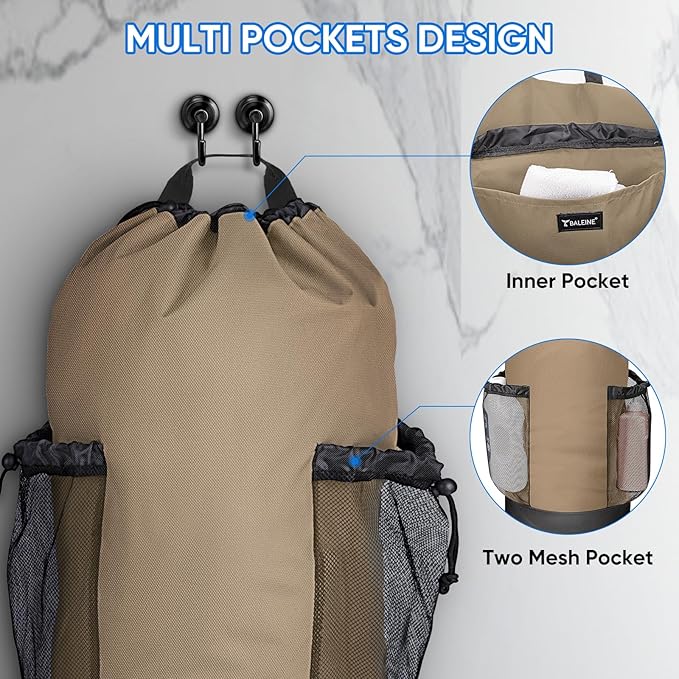 BALEINE 150L Laundry Bag Backpack, 900D Oxford Fabric Large Travel Laundry Bags