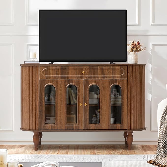 XUZENEST 47'' Fluted Sideboard Buffer Cabinet