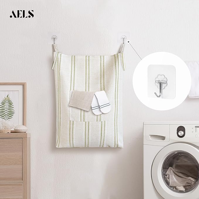 AELS Farmhouse Hanging Laundry Hamper
