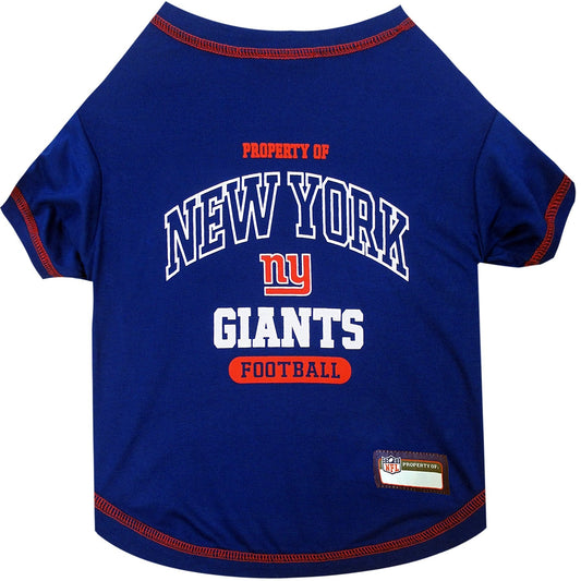 Pets First New York Giants T-Shirt, X-Small