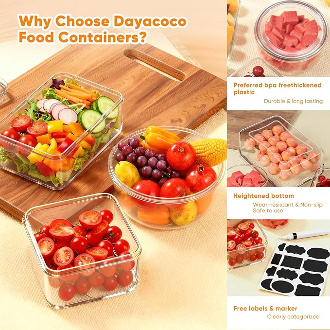 52 Pcs Food Storage Containers