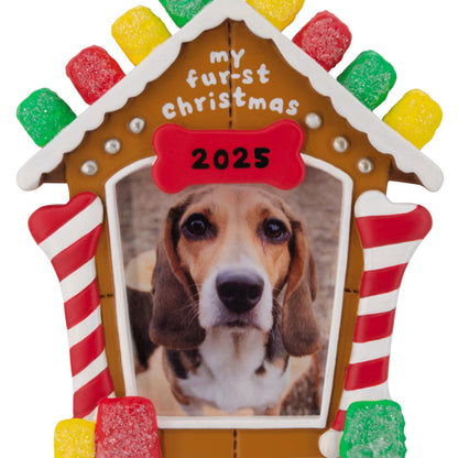 Hallmark My Fur-st Christmas 2025 Photo Frame Christmas Ornament, Pet Gifts