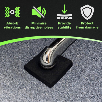 XCEL 4-Pack 4" x 4" x 3/4" Multi-Purpose Anti-Vibration Pads – Protection for Furniture & Appliances – Various Sizes and Thickness