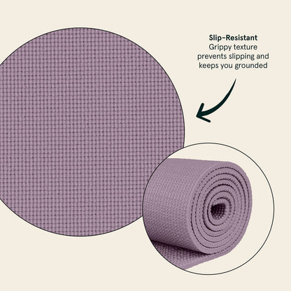 Retrospec Pismo Yoga Mat w/Nylon Strap for Men & Women - Non Slip Exercise Mat for Yoga, Pilates, Stretching, Floor & Fitness Workouts, .5mm Thick, Easy to Clean