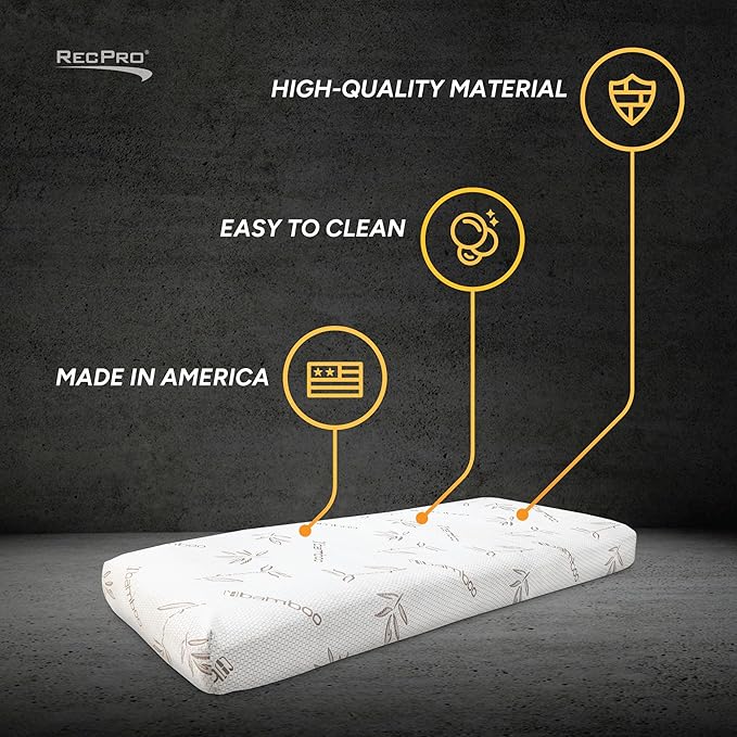 RecPro RV Bunk Bed Mattress Memory Foam Mattress 6" Gel Infused w/Bamboo
