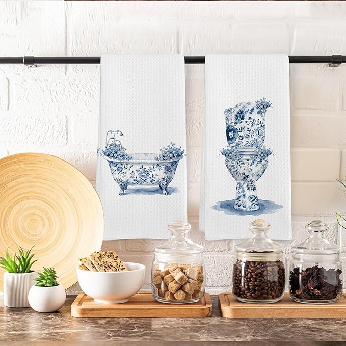 Chinoiserie Wildflower Hand Towels