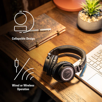 Audio-Technica ATH-M50XBT2 Wireless Headphones, Black