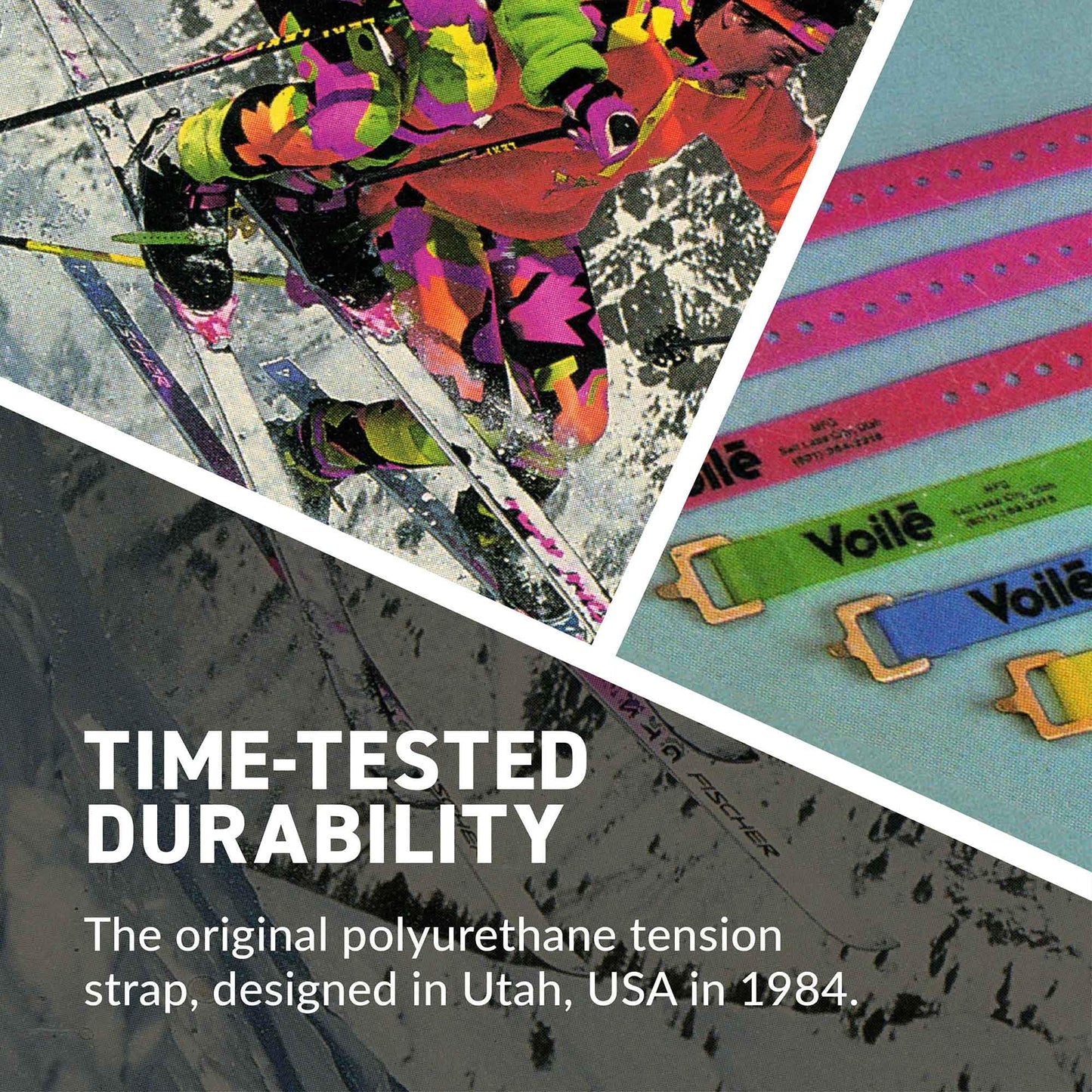 Voile Straps® 3 Pack – Aluminum Buckle | 3-Pack of Heavy-Duty UV-Resistant Polyurethane Straps | 15", 20", and 25" | Outdoor, Bikepacking, Repairs – Made in USA (Red-Blue-Green)
