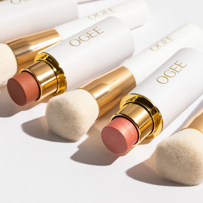 Ogee Blender Brush - Professional Quality Makeup Brush - Ultra-Soft Foundation Brush with Vegan Bristles for Flawless Makeup Application