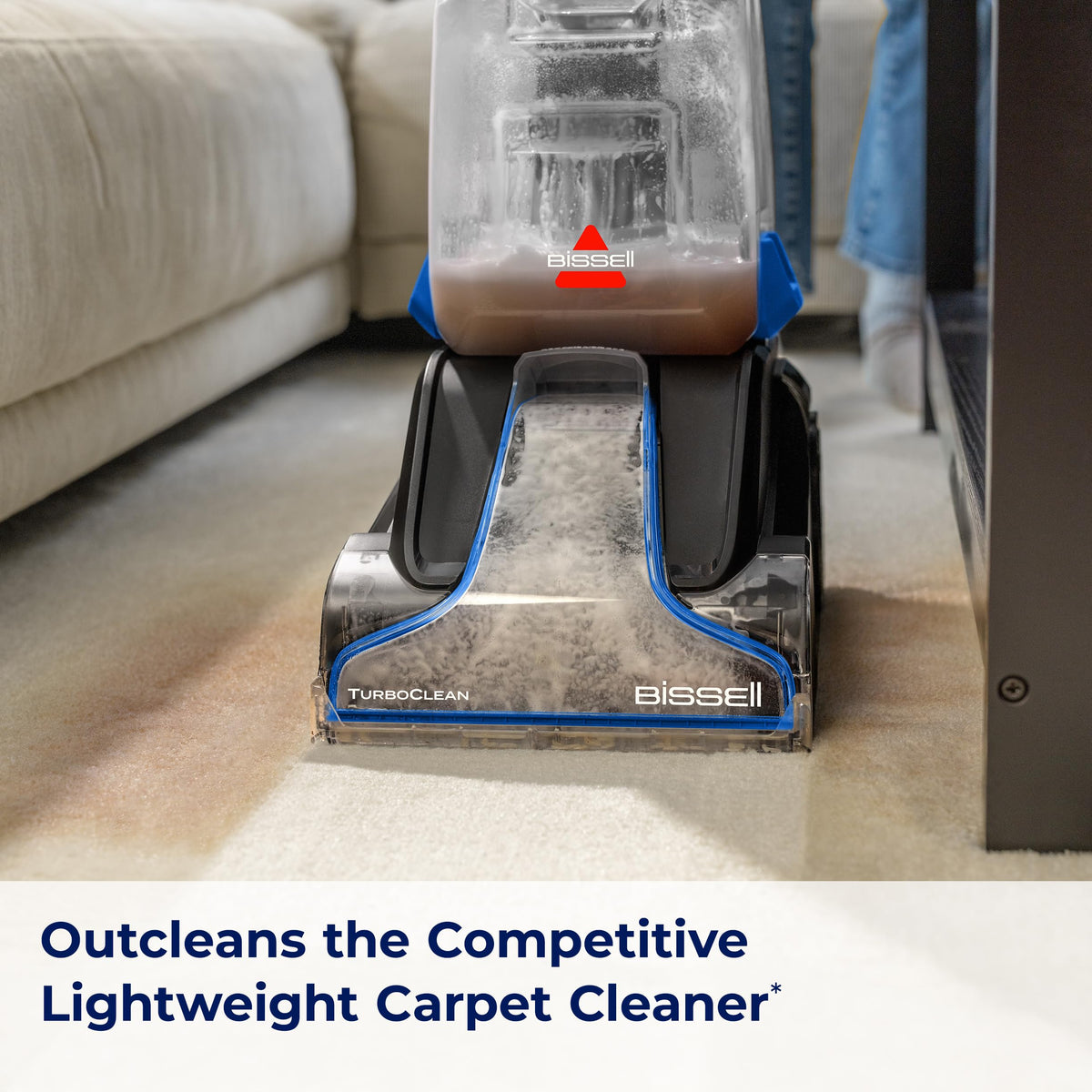 BISSELL TurboClean, Upright Carpet Cleaner, Pro Max Clean & Protect + Oxy Urine Eliminator Formula Included, 3952
