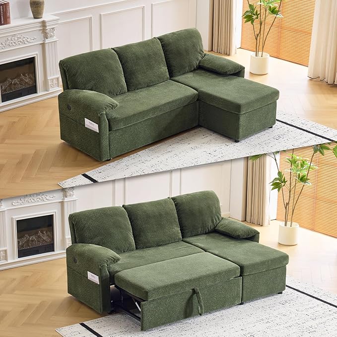VINGLI Convertible Sofa Bed Couches