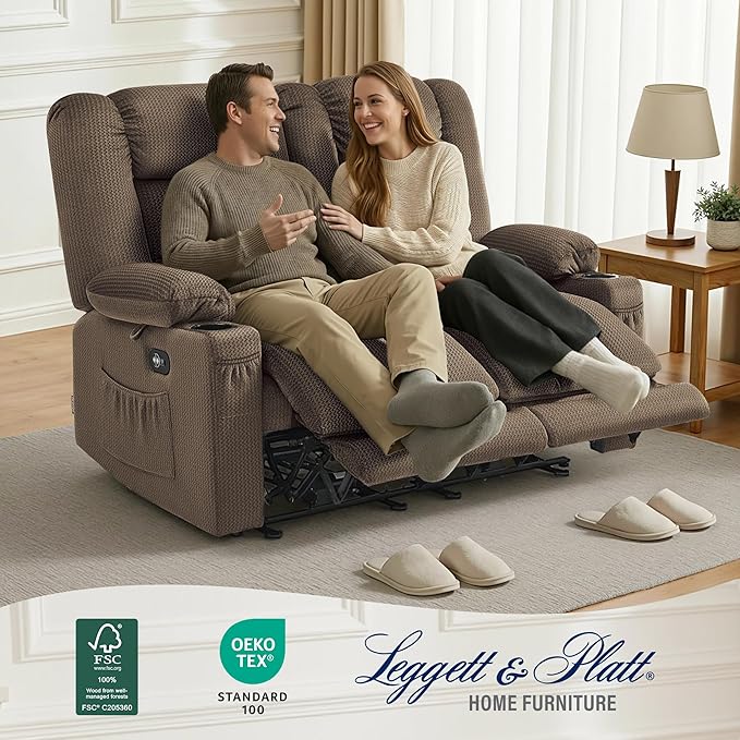 MCombo 55.9" Zero Gravity Power Loveseat Recliner