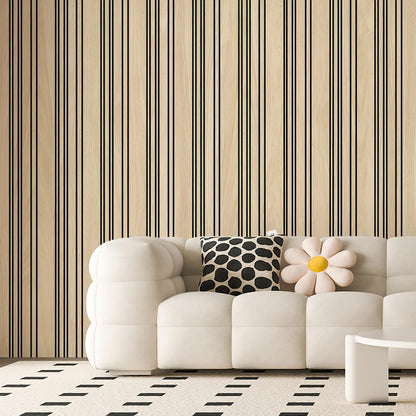 Art3d 4-Pack Glue-On Wall Panels, Wood Grain Texture Interior Wall Decor, 104"x12" Recycled Polystyrene Wainscoting Panels, Low Emission for Living Room Bedroom,Natural Oak
