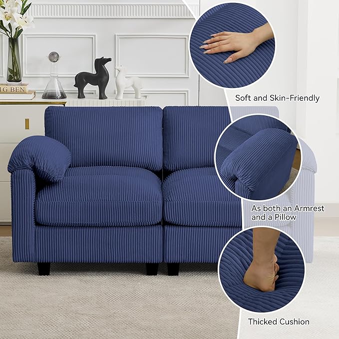114'' U-Shaped Sectional Couch
