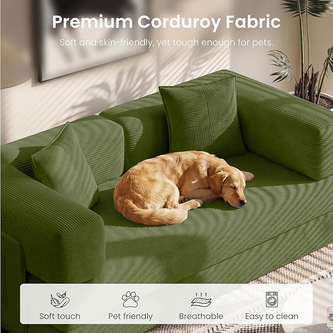 Convertible Floor Sofa Bed | 59’’ Folding Futon Sofa