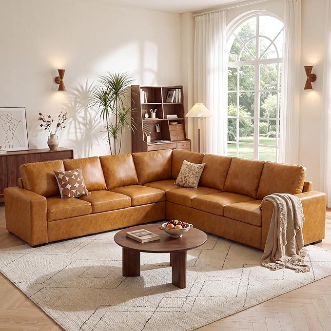 ABCASA Oversized Modular V Shaped Sectional Couches