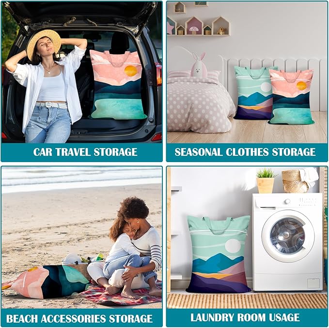 2 Pcs Large Travel Laundry Bags