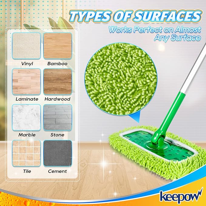 KEEPOW Reusable Dry Sweeping Cloths Compatible