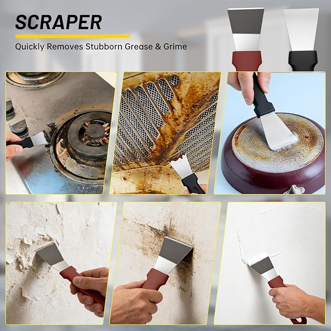 12Pcs Crevice Cleaning Brush Set, Hard Bristle Small Cleaning Brushes