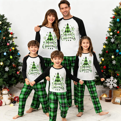 Awoscut Christmas Family Matching Pajamas Christmas Pjs Holiday Nightwear Sleepwear Sets Long Sleeve Pjs(S#697, Mom, M)