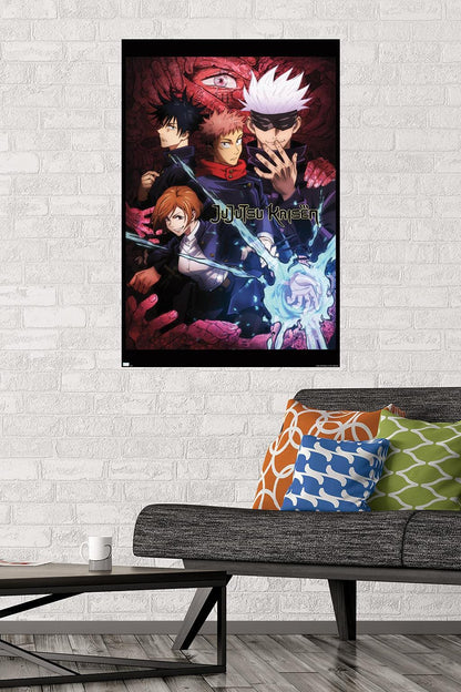 Jujutsu Kaisen - One Sheet English Wall Poster, 34L" x 22.4W", Unframed Version