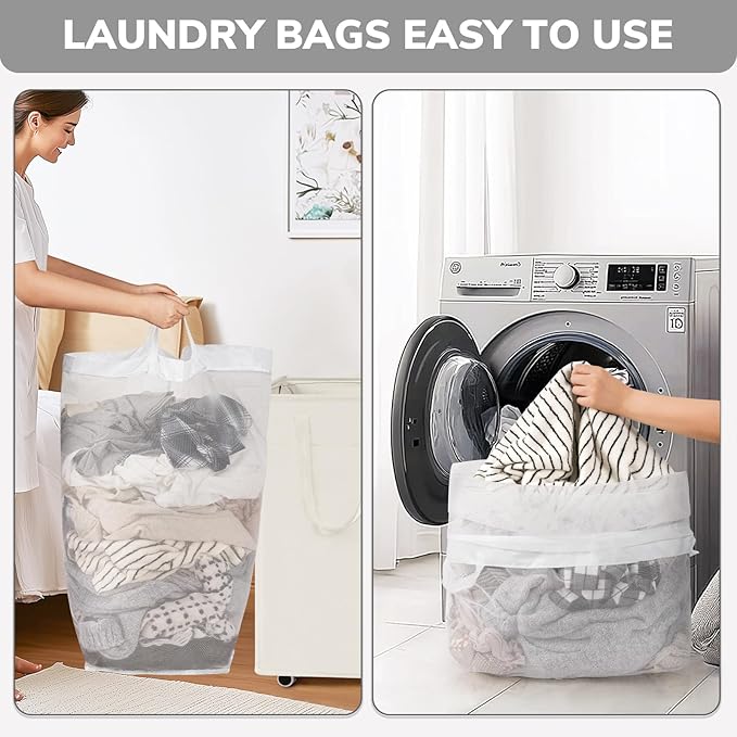 Goodpick Laundry Hamper with Wheels, 75L College Dorm Room Essentials, Clothes