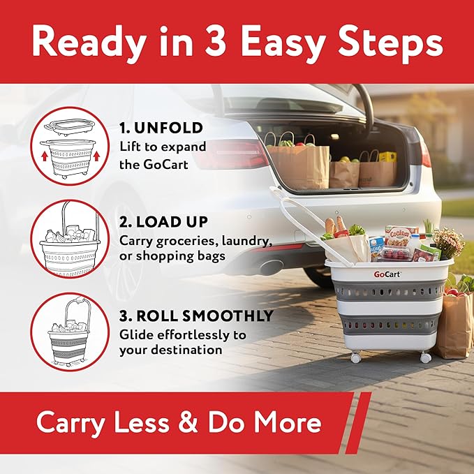 dbest Products Gocart Foldable Shopping Cart
