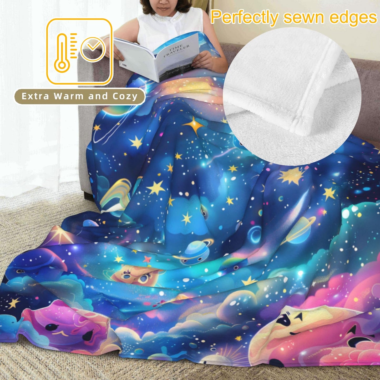 olpddz Adorable Dog Face Flannel Blanket Gifts for Pet Lover,60x50inch,Hand-Drawn Puppy Head Throw Blankets with Black and White,for Bedroom,Sofa,Living Room,Camping Minimalist Decor Throws